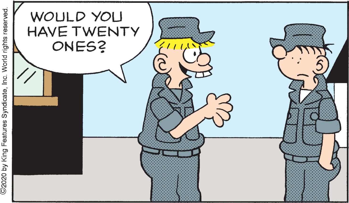 Gesture OCR: WOULD YOU HAVE TWENTY ONES? ©2020 by King Features SyndicateInc. World rights reserved. WOULD YOU HAVE TWENTY ONES? ©2020 by King Features SyndicateInc. World rights reserved.