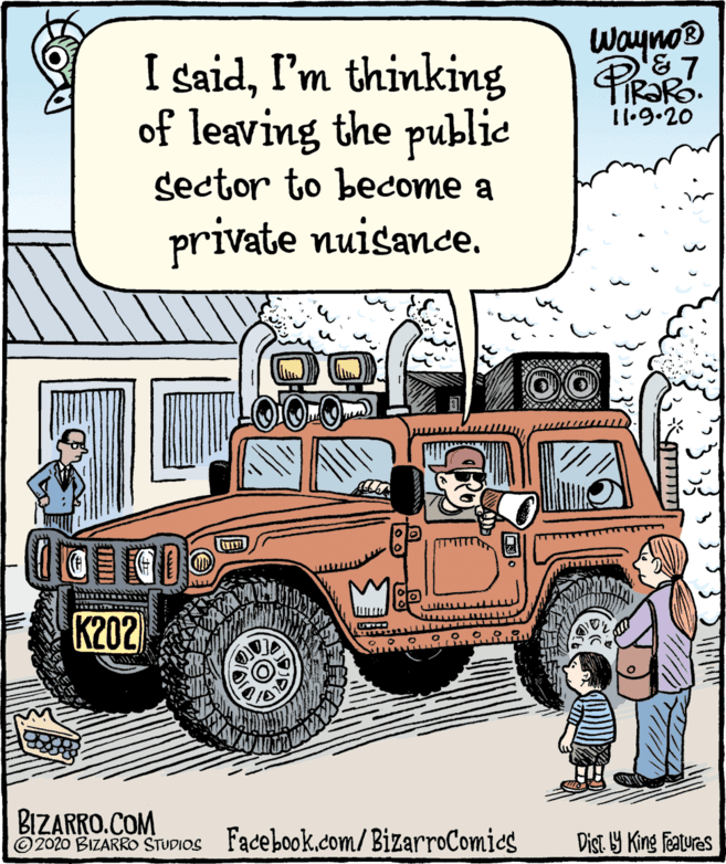 Window OCR: Wayno® I saidI'm thinking of leaving the publie 11.9.20 sector to become a private nuisance. K202) BIZARRO.COM O2020 BIZARRO STUDIOS Facebook.com/ BizarroComics Dist Y King Features Wayno® I saidI'm thinking of leaving the publie 11.9.20 sector to become a private nuisance. K202) BIZARRO.COM O2020 BIZARRO STUDIOS Facebook.com/ BizarroComics Dist Y King Features
