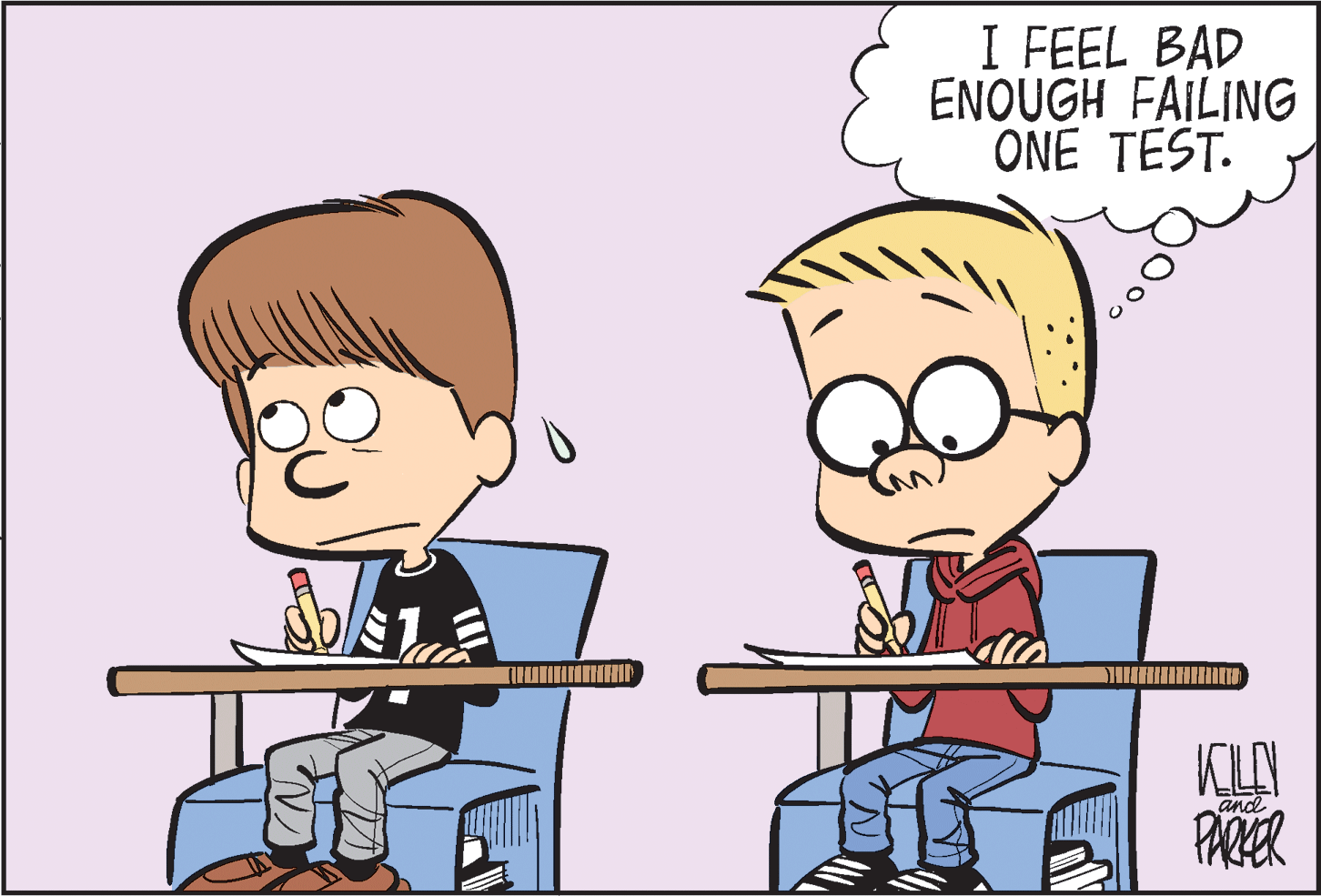 Sharing OCR: I FEEL BAD ENOUGH FAILING ONE TEST. and PARER I FEEL BAD ENOUGH FAILING ONE TEST. and PARER