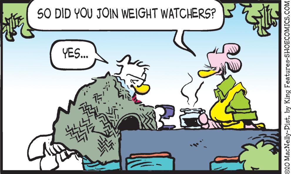 Motor vehicle OCR: SO DID YOU JOIN WEIGHT WATCHERS? YES. ©20 MacNelly-Dist. by King Features-SHOECOMICS.COM SO DID YOU JOIN WEIGHT WATCHERS? YES. ©20 MacNelly-Dist. by King Features-SHOECOMICS.COM