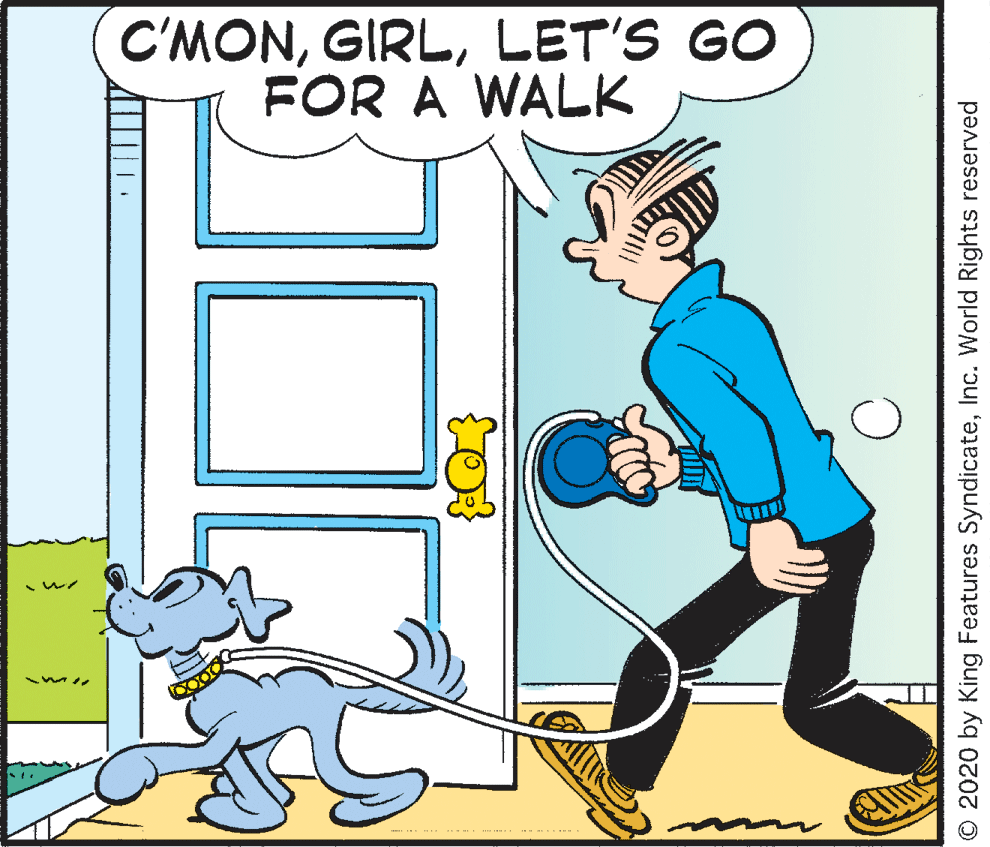 Humour OCR: C'MONLET'S GO FOR A WALK 1331 O 2020 by King Features SyndicateInc. World Rights reserved C'MONLET'S GO FOR A WALK 1331 O 2020 by King Features SyndicateInc. World Rights reserved