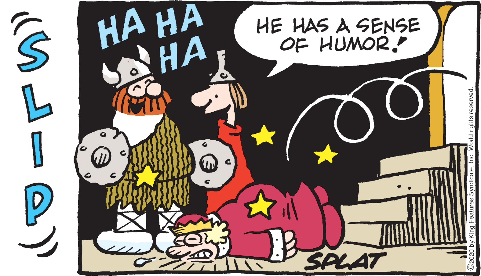Fiction OCR: ?? ?? ?? HE HAS A SENSE OF HUMOR ! SPLAT rights reserved. ?? ?? ?? HE HAS A SENSE OF HUMOR ! SPLAT rights reserved.