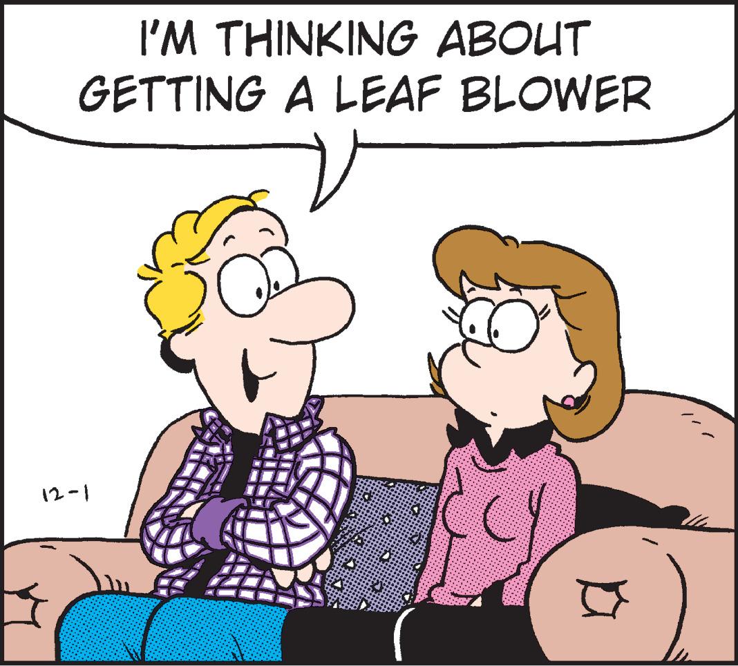 Product OCR: I'M THINKING ABOUT GETTING A LEAF BLOWER 12-1 I'M THINKING ABOUT GETTING A LEAF BLOWER 12-1