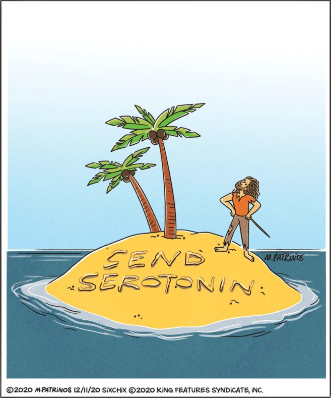Fiction OCR: SENE SEROTONIN: M.PATRINOS ©2020 M.PATRINOS 12/11/20 SIXCHIX O2020 KING FEATURES SYNDICATEINC. SENE SEROTONIN: M.PATRINOS ©2020 M.PATRINOS 12/11/20 SIXCHIX O2020 KING FEATURES SYNDICATE