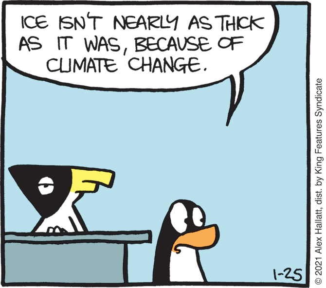 Handwriting OCR: ICE SNT NEARLY AS THICK AS IT WASBECAUSE OF CUMATE CHANGE. -25 © 2021 Alex Hallattdist. by King Features Syndicate ICE SNT NEARLY AS THICK AS IT WASBECAUSE OF CUMATE CHANGE. -25 © 2021 Alex Hallattdist. by King Features Syndicate