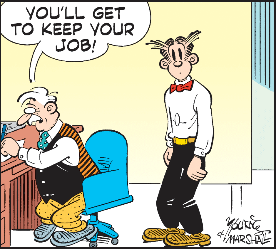 Rectangle OCR: YOU'LL GET TO KEEP YOUR JOB! 10- iMARSHAL YOU'LL GET TO KEEP YOUR JOB! 10- iMARSHAL