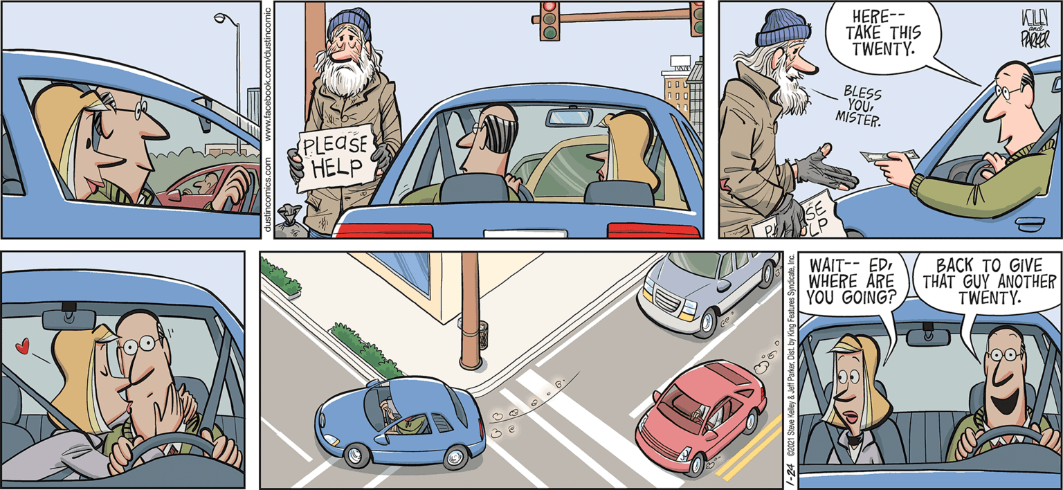 Sharing OCR: HERE-- TAKE THIS TWENTY. KILY BLESS YOU MISTER. (PLEASE HELP WAIT-- EDWHERE ARE YOU GOING? BACK TO GIVE THAT GUY ANOTHER TWENTY. HERE-- TAKE THIS TWENTY. KILY BLESS YOU MISTER. (PLEASE HELP WAIT-- EDWHERE ARE YOU GOING? BACK TO GIVE THAT GUY ANOTHER TWENTY.