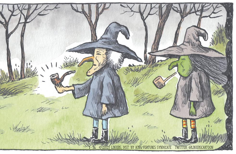 Painting OCR: 4-16 2021 LINIERSDIST. BY KING-FEATURES SYNDICATE TWITTER: ©LINIERSCARTOON 4-16 2021 LINIERSDIST. BY KING-FEATURES SYNDICATE TWITTER: ©LINIERSCARTOON
