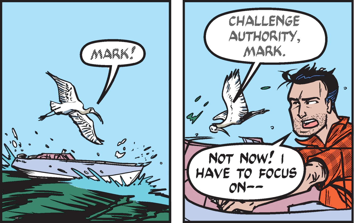 Font OCR: CHALLENGE AUTHORITYMARK. MARK! NOT NOW! I HAVE TO FOCUS ON-- CHALLENGE AUTHORITYMARK. MARK! NOT NOW! I HAVE TO FOCUS ON--