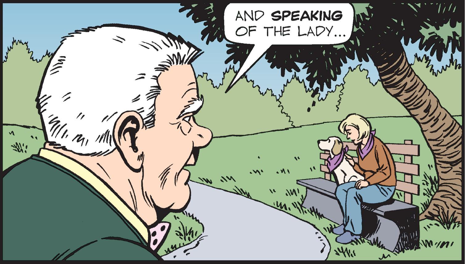 Conversation OCR: AND SPEAKING OF THE LADY... AND SPEAKING OF THE LADY...