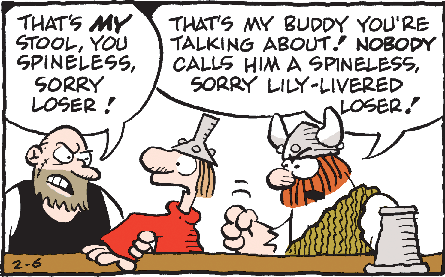 Font OCR: THAT'S MY STOOLYOU SPINELESSSORRY LOSER ! THAT'S MY BUDDY YOU'RE TALKING ABOUT! NOBODY CALLS HIM A SPINELESSSORRY LILY-LIVERED LOSER. my 2-6 THAT'S MY STOOLYOU SPINELESSSORRY LOSER ! THAT'S MY BUDDY YOU'RE TALKING ABOUT! NOBODY CALLS HIM A SPINELESSSORRY LILY-LIVERED LOSER. my 2-6