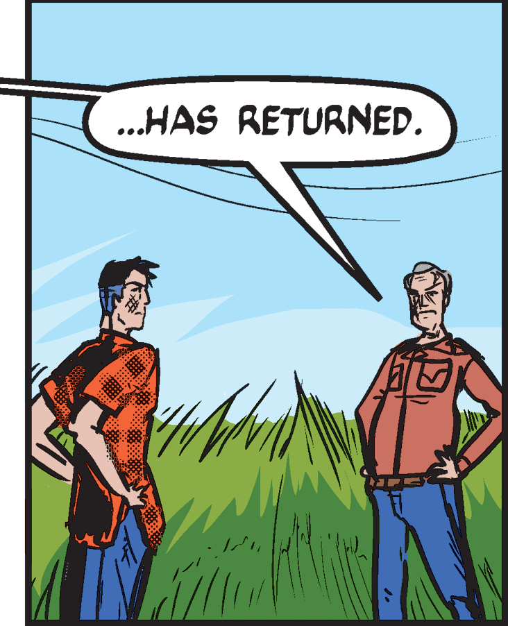 Font OCR: ..HAS RETURNED. ..HAS RETURNED.