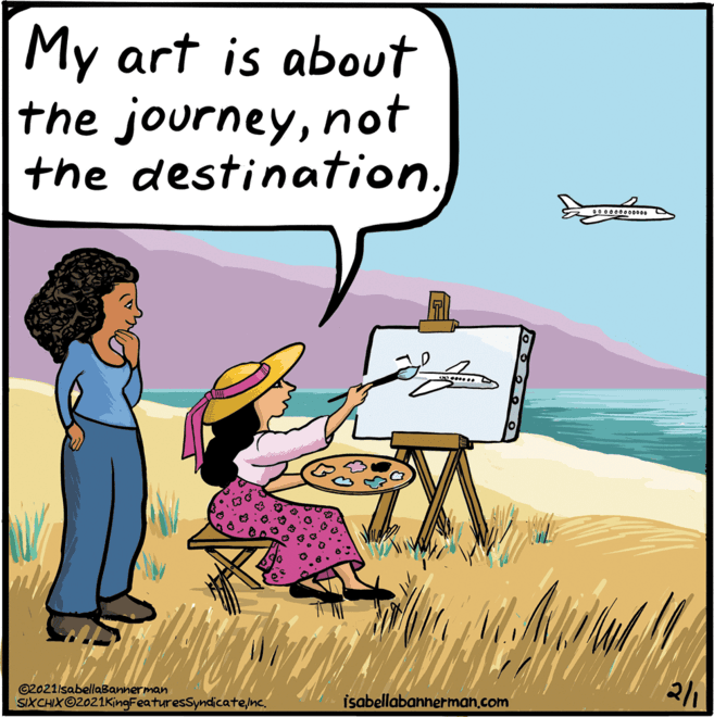 Line OCR: My art is about the journeynot the destination00000000000 ©2021isabellaBannerman SIXCHIXO2021KingFeaturesSyndicatenc. isabellabannerman.com My art is about the journeynot the destination00000000000 ©2021isabellaBannerman SIXCHIXO2021KingFeaturesSyndicatenc. isabellabannerman.com