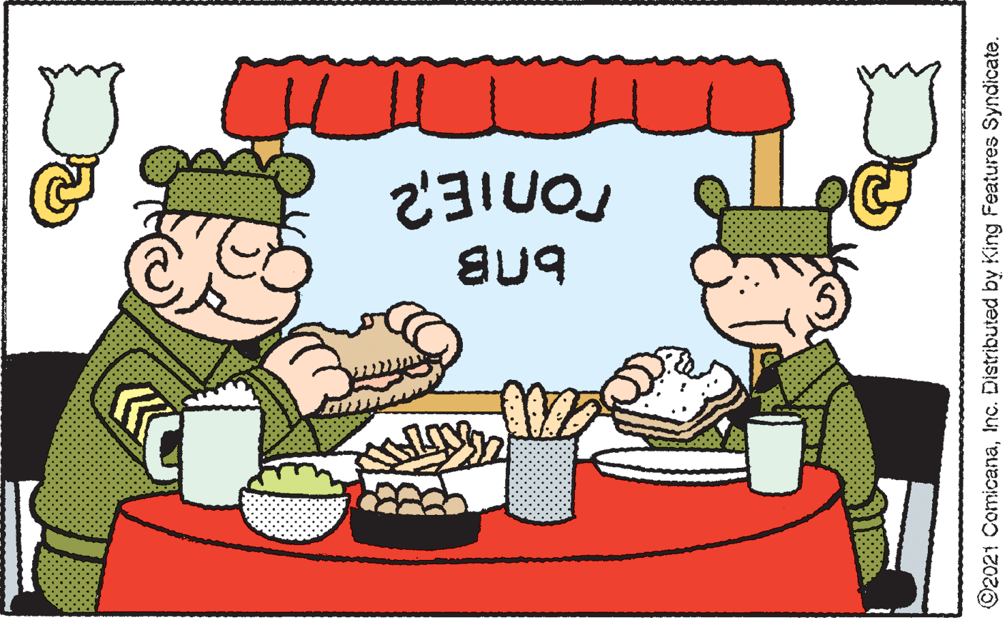 Food group OCR: ronIER ©2021 ComicanaInc. Distributed by King Features Syndicate. ronIER ©2021 ComicanaInc. Distributed by King Features Syndicate.
