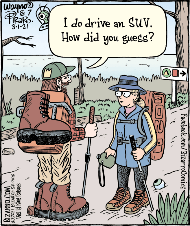Window OCR: Wayno® I do drive an SUV. How did you guess? 3.1•21 BIZARRO.COM © 2021 BIZARRO STUDIOS Dist. Y King features Facebook.com/BizarroComics Wayno® I do drive an SUV. How did you guess? 3.1•21 BIZARRO.COM © 2021 BIZARRO STUDIOS Dist. Y King features Facebook.com/BizarroComics
