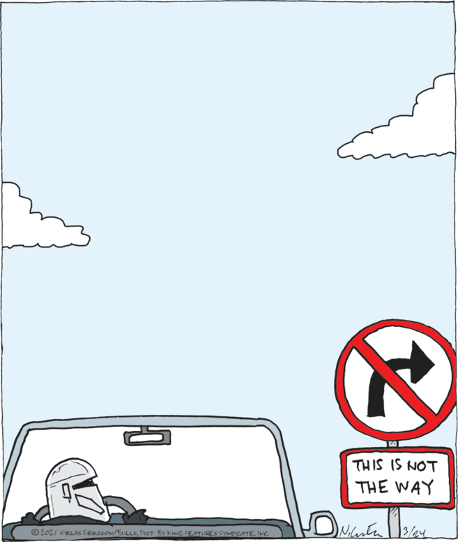 Automotive design OCR: THIS IS NOT THE WAY © 2021 NIKLAS ERIKSSON/BULLSINC THIS IS NOT THE WAY © 2021 NIKLAS ERIKSSON/BULLSDIST. BY KING FEATURES SYNDICATE