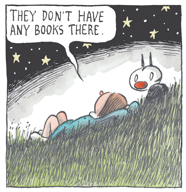 Fiction OCR: THEY DON'T HAVE ANY BOOKS THERE. THEY DON'T HAVE ANY BOOKS THERE.