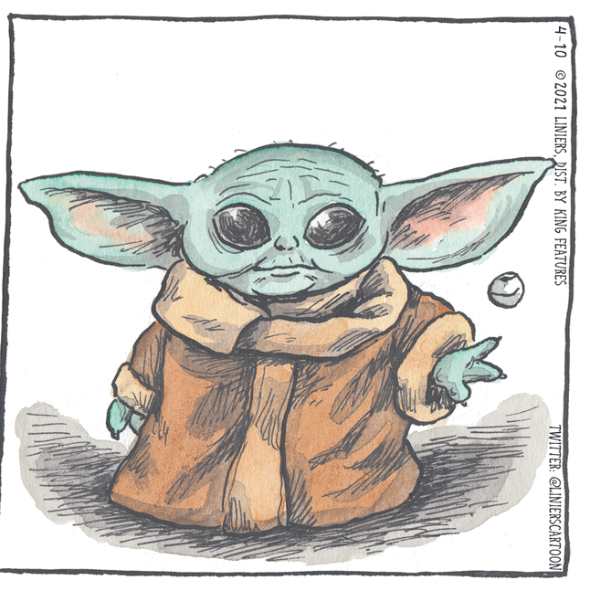 Illustration OCR: 4-10 © 2021 LINIERSDIST. BY KING FEATURES TWITTER: @LINIERSCARTOON 4-10 © 2021 LINIERSDIST. BY KING FEATURES TWITTER: @LINIERSCARTOON