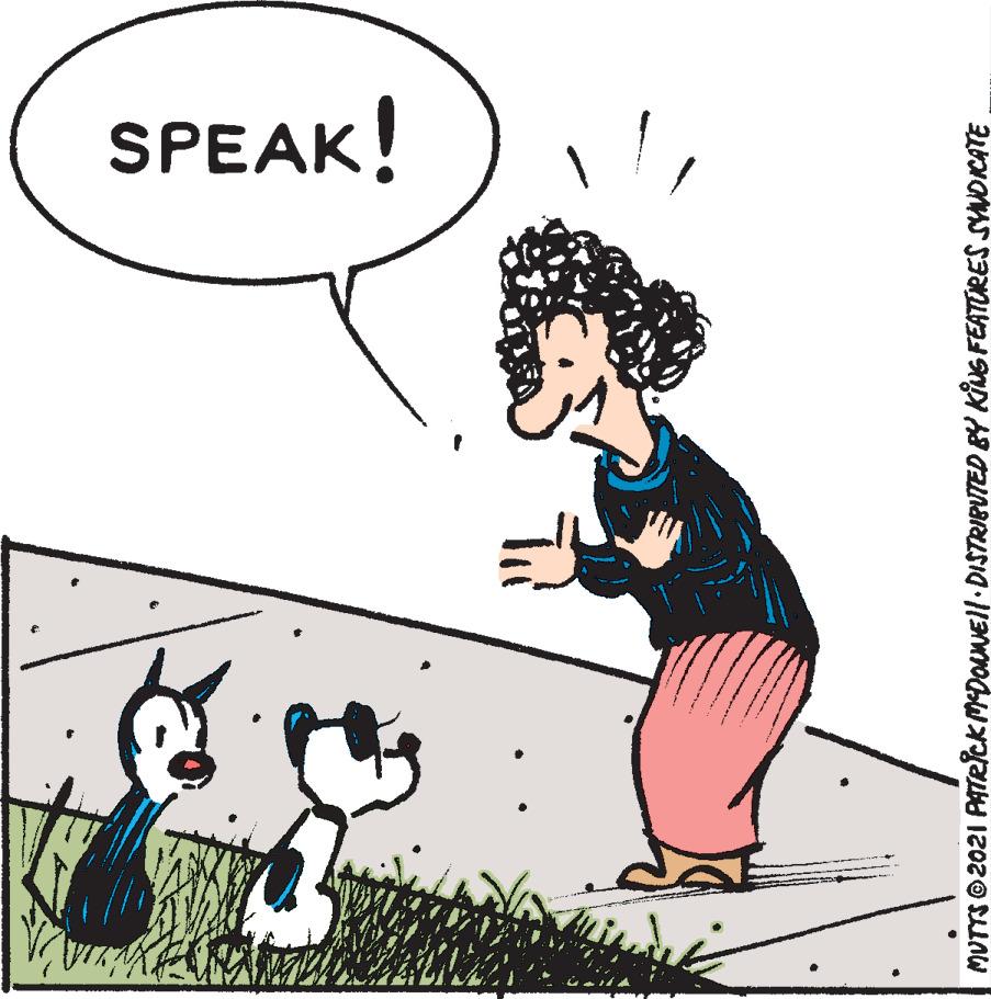 Gesture OCR: SPEAK! MUTTS O 2021 PATRICK MDORMEll DISTRIBUTED BY KING FEATORES SYNOICATE SPEAK! MUTTS O 2021 PATRICK MDORMEll DISTRIBUTED BY KING FEATORES SYNOICATE