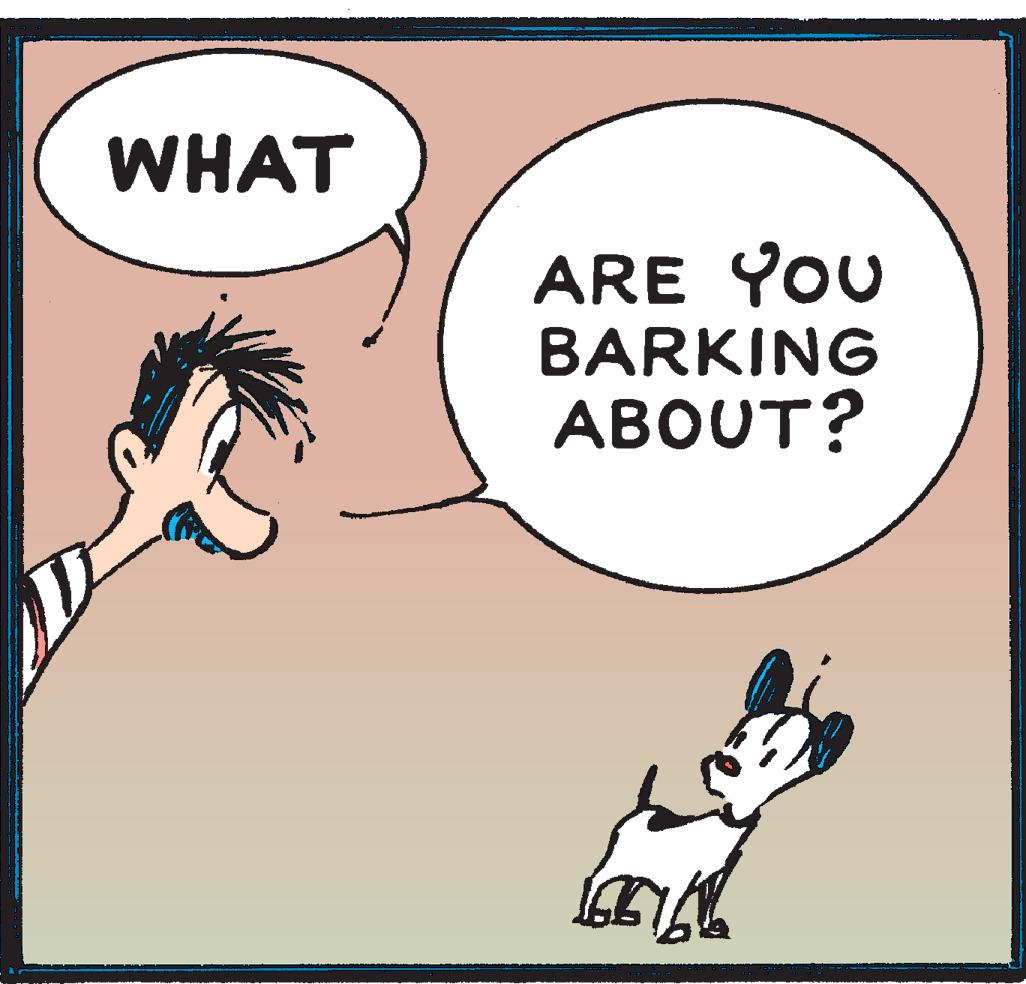 Sharing OCR: WHAT ARE YOU BARKING ABOUT? WHAT ARE YOU BARKING ABOUT?