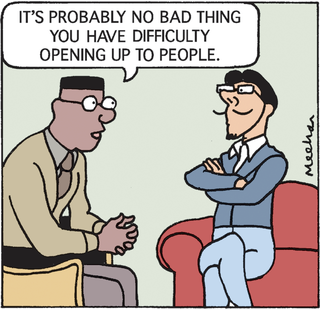 Line OCR: IT'S PROBABLY NO BAD THING YOU HAVE DIFFICULTY OPENING UP TO PEOPLE. meehan IT'S PROBABLY NO BAD THING YOU HAVE DIFFICULTY OPENING UP TO PEOPLE. meehan