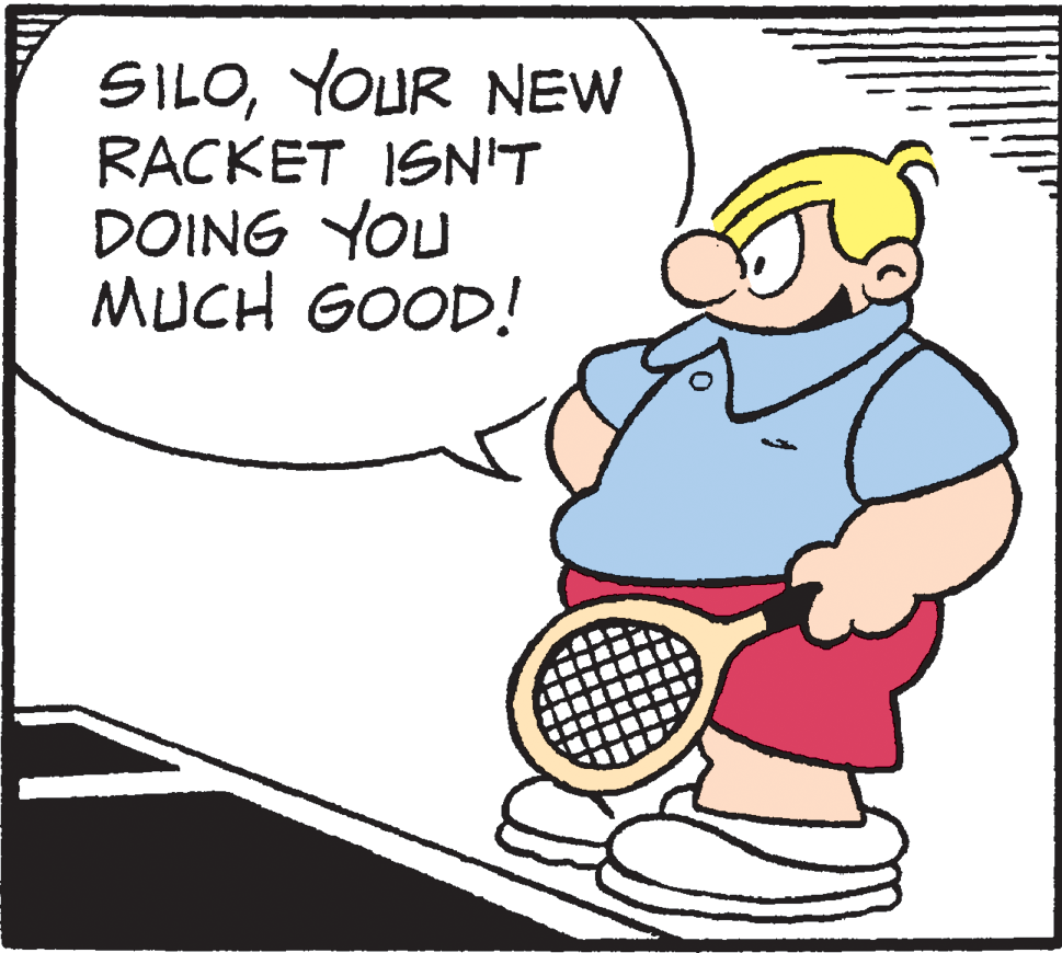 Finger OCR: SILOYOUR NEW RACKET ISNT DOING YOU MUCH GOOD! SILOYOUR NEW RACKET ISNT DOING YOU MUCH GOOD!
