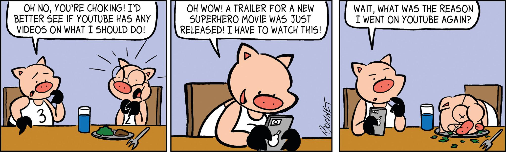 Terrestrial animal OCR: OH NOYOU'RE CHOKING! I'D BETTER SEE IF YOUTUBE HAS ANY VIDEOS ON WHAT I SHOULD DO! ? OH WOW! A TRAILER FOR A NEW SUPERHERO MOVIE WAS JUST RELEASED! I HAVE TO WATCH THIS! BONNET WAITWHAT WAS THE REASON I WENT ON YOUTUBE AGAIN? 71 OH NOYOU'RE CHOKING ! I'D BETTER SEE IF YOUTUBE HAS ANY VIDEOS ON WHAT I SHOULD DO ! ? OH WOW ! A TRAILER FOR A NEW SUPERHERO MOVIE WAS JUST RELEASED ! I HAVE TO WATCH THIS ! BONNET WAITWHAT WAS THE REASON I WENT ON YOUTUBE AGAIN ? 71
