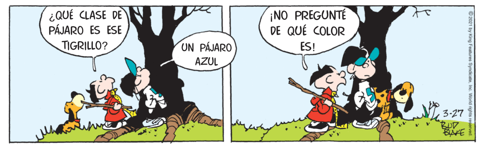 Font OCR: ¿QUÉ CLASE DE PÁJARO ES ESE ¡NO PREGUNTÉ DE QUÉ COLOR TIGRILLO? UN PÁJARO ES! AZUL 3-27 BUD ¿QUÉ CLASE DE PÁJARO ES ESE ¡NO PREGUNTÉ DE QUÉ COLOR TIGRILLO? UN PÁJARO ES! AZUL 3-27 BUD