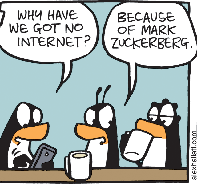 People OCR: WHY HAVE WE GOT NO INTERNET? BECAUSE OF MARK ZUCKERBERG. alexhallatt.com WHY HAVE WE GOT NO INTERNET? BECAUSE OF MARK ZUCKERBERG. alexhallatt.com