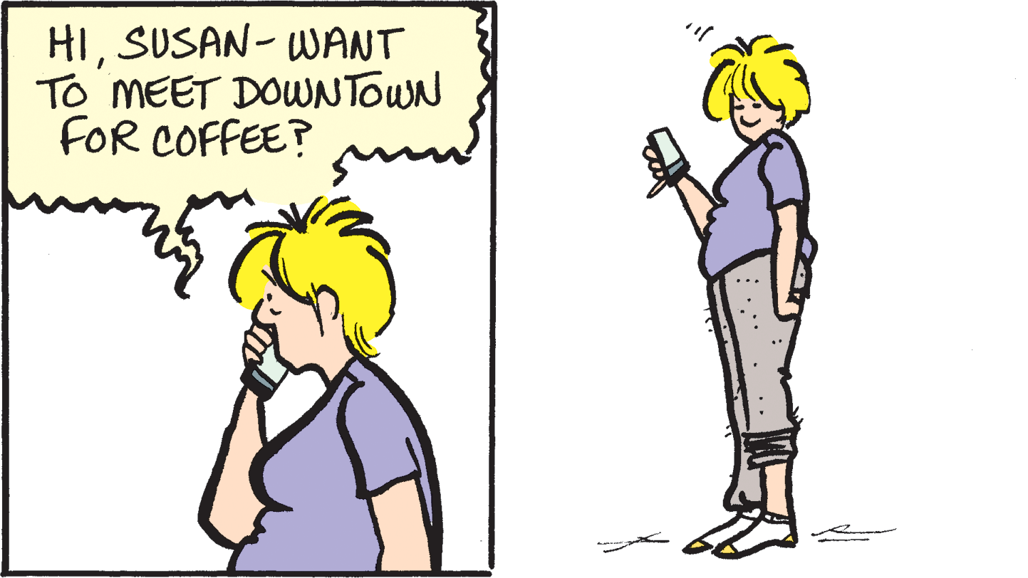 Fictional character OCR: HISUSAN- WANT TO MEET DOWNTOWN FOR COFFEE? HI. HISUSAN- WANT TO MEET DOWNTOWN FOR COFFEE? HI.