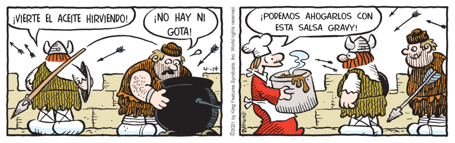 Sharing OCR: ¡NO HAY NI GOTA! ¡PODEMOS AHOGARLOS CON ESTA SALSA GRAVY! ¡VIERTE EL ACEITE HIRVIENDO! 4-14 ©2021 by Kin ¡NO HAY NI GOTA! ¡PODEMOS AHOGARLOS CON ESTA SALSA GRAVY! ¡VIERTE EL ACEITE HIRVIENDO! 4-14 ©2021 by Kin