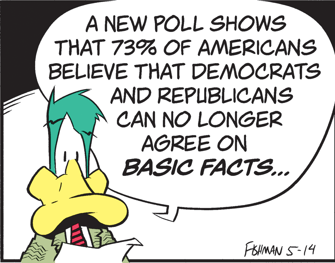 Handwriting OCR: A NEW POLL SHOWS THAT 73% OF AMERICANS BELIEVE THAT DEMOCRATS AND REPUBLICANS CAN NO LONGER AGREE ON BASIC FACTS... FBNMAN 5-14 A NEW POLL SHOWS THAT 73% OF AMERICANS BELIEVE THAT DEMOCRATS AND REPUBLICANS CAN NO LONGER AGREE ON BASIC FACTS... FBNMAN 5-14