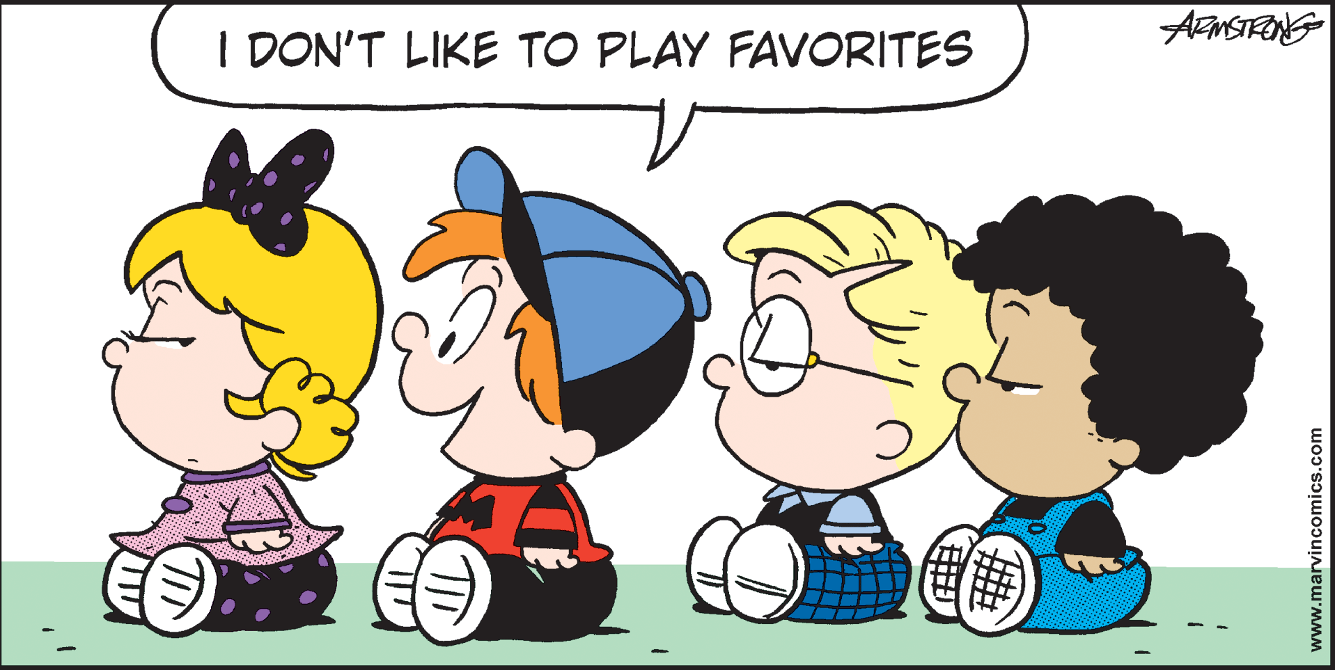 Mode of transport OCR: I DON'T LIKE TO PLAY FAVORITES AFMSTRNG www.marvincomics.com I DON'T LIKE TO PLAY FAVORITES AFMSTRNG www.marvincomics.com