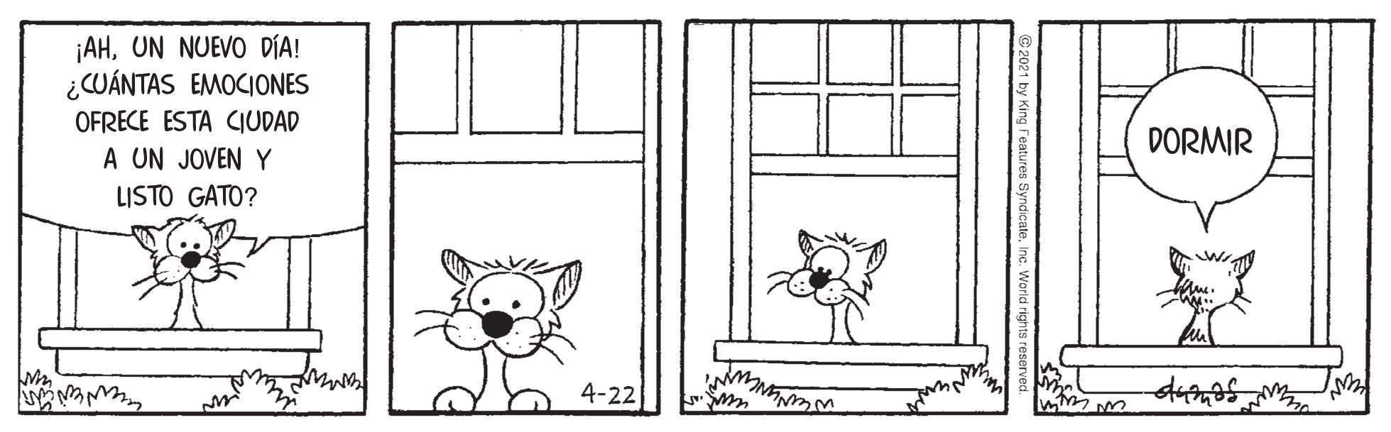 Art OCR: ¡AHUN NUEVO DÍA! ¿CUÁNTAS EMOCIONES OFRECE ESTA CIUDAD DORMIR A UN JOVEN Y LISTO GATO? 4-22 ¡AHUN NUEVO DÍA! ¿CUÁNTAS EMOCIONES OFRECE ESTA CIUDAD DORMIR A UN JOVEN Y LISTO GATO? 4-22