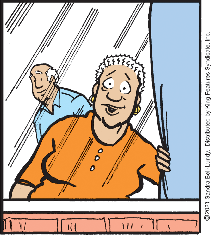 Font OCR: ©2021 Sandra Bell-Lundy. Distributed by King Features SyndicateInc. ©2021 Sandra Bell-Lundy. Distributed by King Features Syndicate
