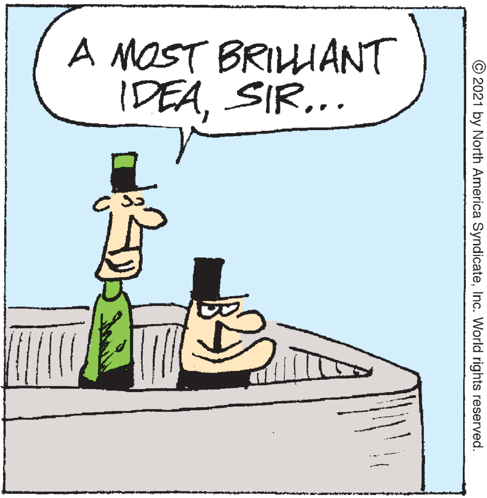 Event OCR: A MOST BRIUANT IDEASIR... © 2021 by North America SyndicateInc. World rights reserved. A MOST BRIUANT IDEASIR... © 2021 by North America SyndicateInc. World rights reserved.