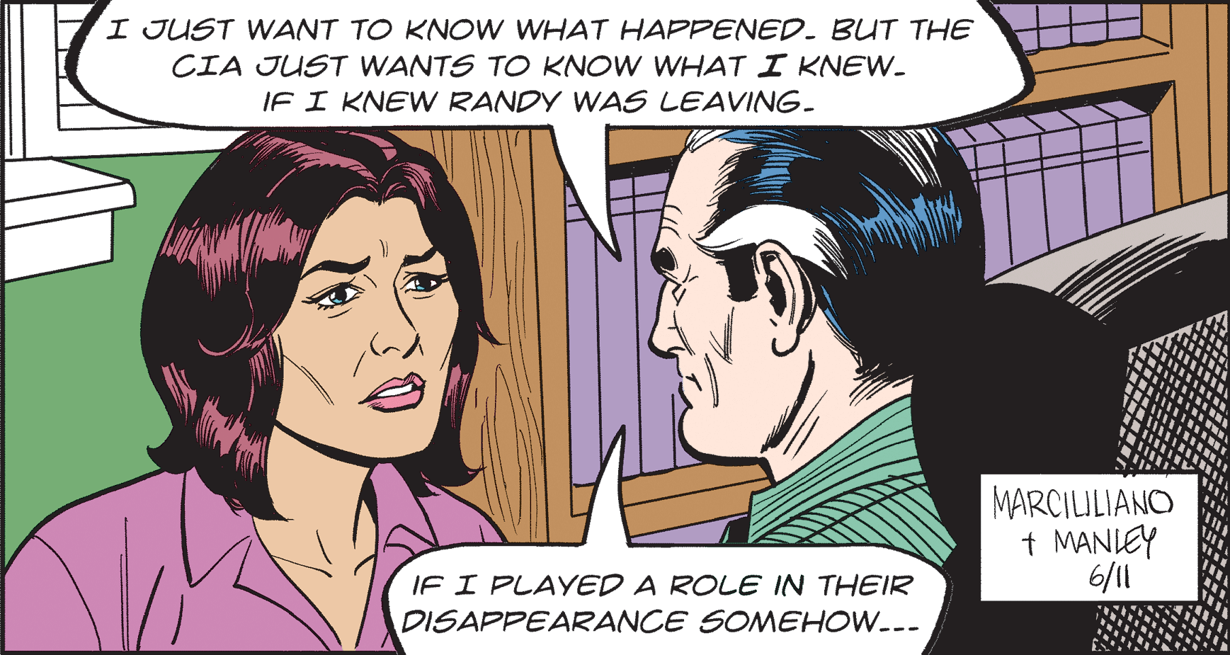 Human OCR: I JUST WANT TO KNOW WHAT HAPPENED- BUT THE CIA JUST WANTS TO KNOW WHAT I KNEW- IF I KNEW RANDY WAS LEAVING. MARCIULIANO t MANIEY 6/11 IF I PLAYED A ROLE IN THEIR DISAPPEARANCE SOMEHOW..- I JUST WANT TO KNOW WHAT HAPPENED- BUT THE CIA JUST WANTS TO KNOW WHAT I KNEW- IF I KNEW RANDY WAS LEAVING. MARCIULIANO t MANIEY 6/11 IF I PLAYED A ROLE IN THEIR DISAPPEARANCE SOMEHOW..-
