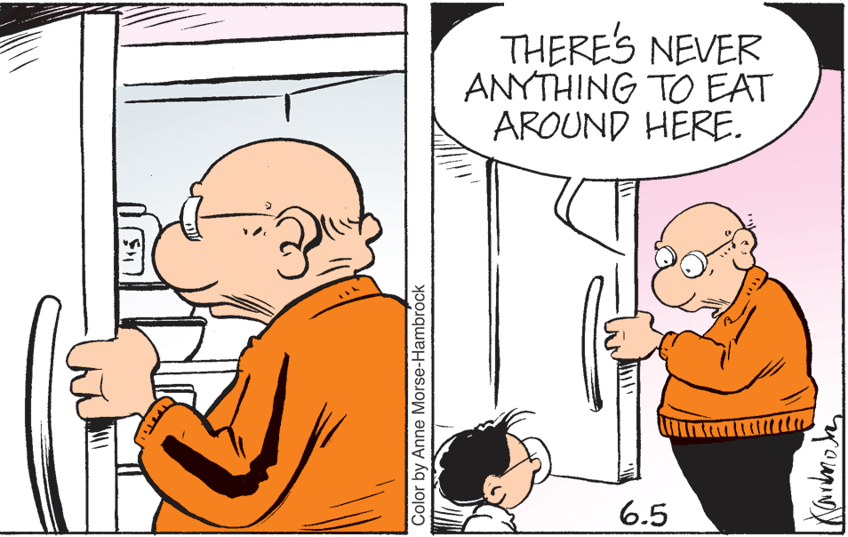 Finger OCR: THERE'S NEVER ANYTHING TO EAT AROUND HERE. 6.5 Color by Anne Morse-Hambrock THERE'S NEVER ANYTHING TO EAT AROUND HERE. 6.5 Color by Anne Morse-Hambrock
