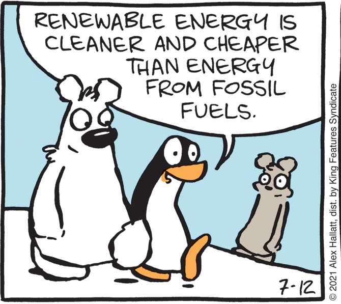 Gesture OCR: RENEWABLE ENERGY IS CLEANER AND CHEAPER THAN ENERG4 FROM FOSSIL FUELS. 7-12 © 2021 Alex Hallattdist. by King Features Syndicate RENEWABLE ENERGY IS CLEANER AND CHEAPER THAN ENERG4 FROM FOSSIL FUELS. 7-12 © 2021 Alex Hallattdist. by King Features Syndicate