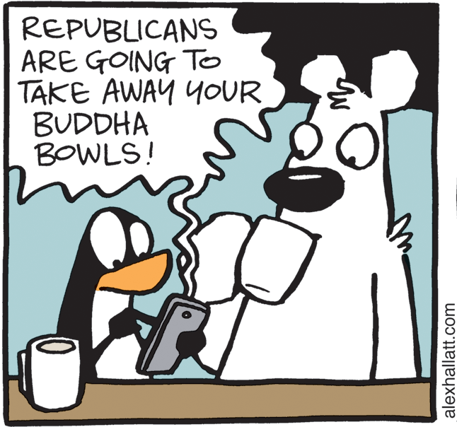 Handwriting OCR: REPUBLICANS ARE GOING To TAKE AWAY YOUR BUDDHA BOWLS! alexhallatt.com REPUBLICANS ARE GOING To TAKE AWAY YOUR BUDDHA BOWLS! alexhallatt.com