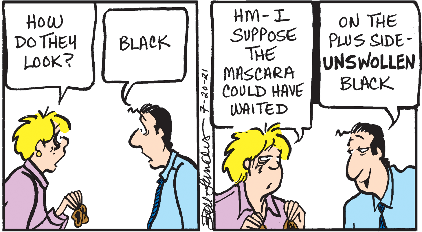 Happy OCR: HOw DO THEY LOOK? HM-I SUPPOSE THE MASCARA COULD HAVE WAITED ON THE PLUS SIDE - UNSWOLLEN BLACK BLACK fancis -20-21 HOw DO THEY LOOK? HM-I SUPPOSE THE MASCARA COULD HAVE WAITED ON THE PLUS SIDE - UNSWOLLEN BLACK BLACK fancis -20-21