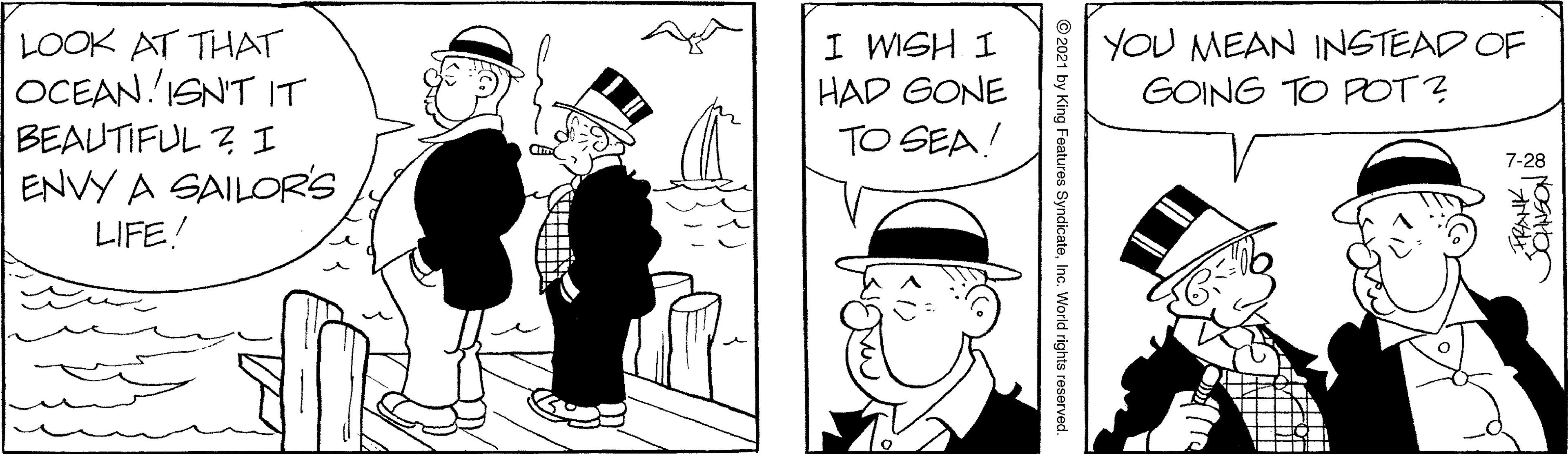 Gesture OCR: LOOK AT THAT OCEAN ISNT IT I WISH I HAD GONE YOU MEAN INSTEAD OF GOING TO POT? BEAUTIFUL ? I ENVY A SAILORS LIFE! TO SEA! 7-28 LOOK AT THAT OCEAN ISNT IT I WISH I HAD GONE YOU MEAN INSTEAD OF GOING TO POT? BEAUTIFUL ? I ENVY A SAILORS LIFE! TO SEA! 7-28