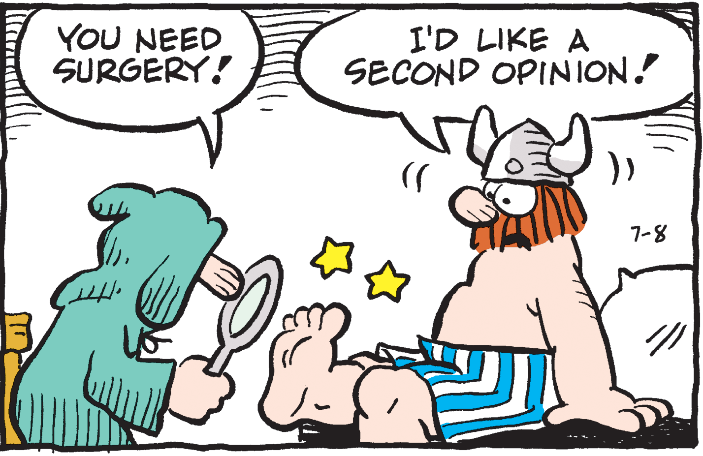 Happy OCR: YOU NEED SURGERY! I'D LIKE A SECOND OPINION. 7-8 YOU NEED SURGERY! I'D LIKE A SECOND OPINION. 7-8