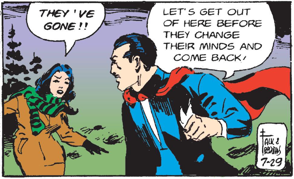 Line OCR: THEY 'VE LET'S GET OUT GONE !! OF HERE BEFORE THEY CHANGE THEIR MINDS AND COME BACK/ AK& 7-29 THEY 'VE LET'S GET OUT GONE !! OF HERE BEFORE THEY CHANGE THEIR MINDS AND COME BACK/ AK& 7-29