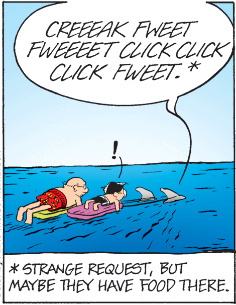 Happy OCR: CREEEAK FWEET FWEEEET CLICK CLICK CLICK FWEET. * STRANGE REQUESTBUT MAYBE THEY HAVE FOOD THERE. CREEEAK FWEET FWEEEET CLICK CLICK CLICK FWEET. * STRANGE REQUESTBUT MAYBE THEY HAVE FOOD THERE.