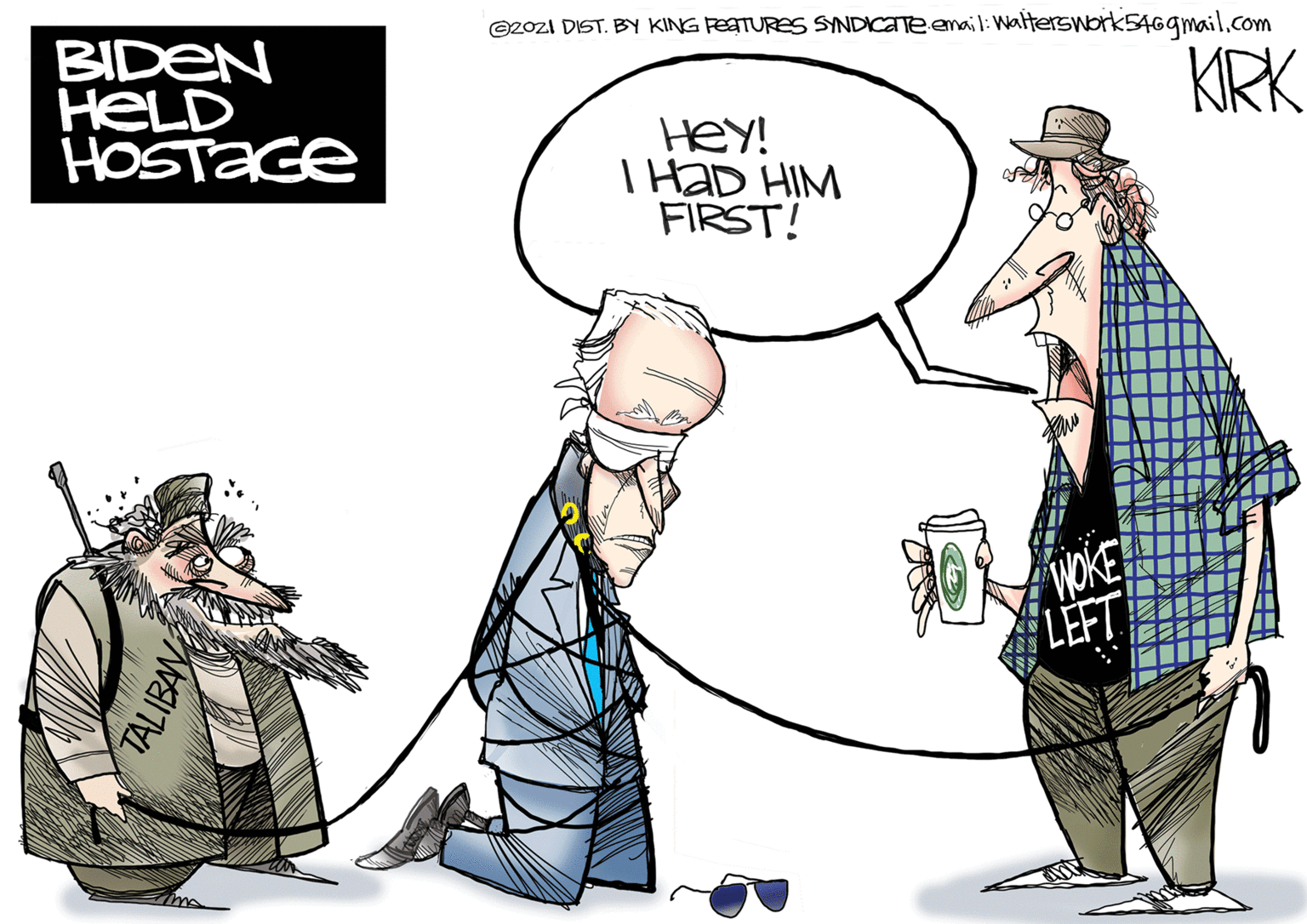 Adaptation OCR: ezozI DIST. BY KING FEATURES SINDICaeemail:Walterswbrk5469mail.com BIDEN HELD HOSTAGE KRK Hey! THAD HIM FIRST! WOKE LEFT TALIBA ezozI DIST. BY KING FEATURES SINDICaeemail:Walterswbrk5469mail.com BIDEN HELD HOSTAGE KRK Hey! THAD HIM FIRST! WOKE LEFT TALIBA
