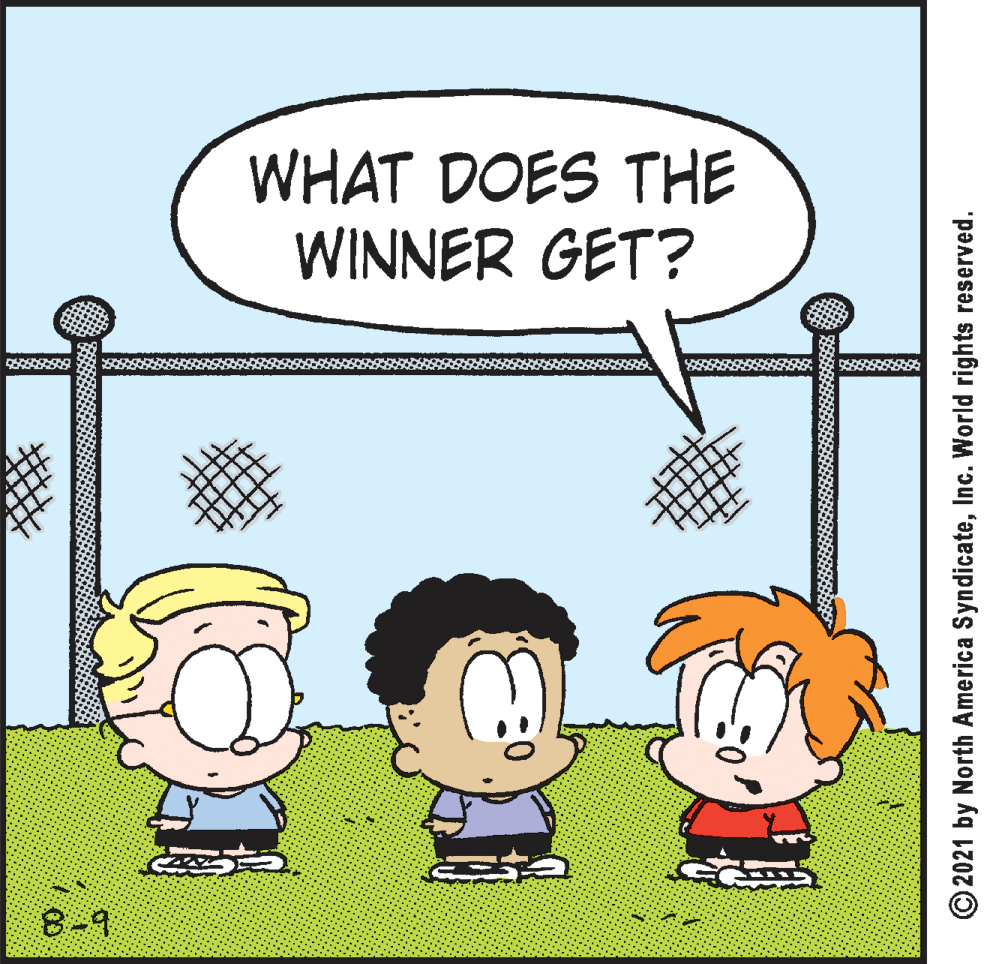 Gesture OCR: WHAT DOES THE WINNER GET? 8-9 © 2021 by North America SyndicateInc. World rights reserved. WHAT DOES THE WINNER GET? 8-9 © 2021 by North America SyndicateInc. World rights reserved.