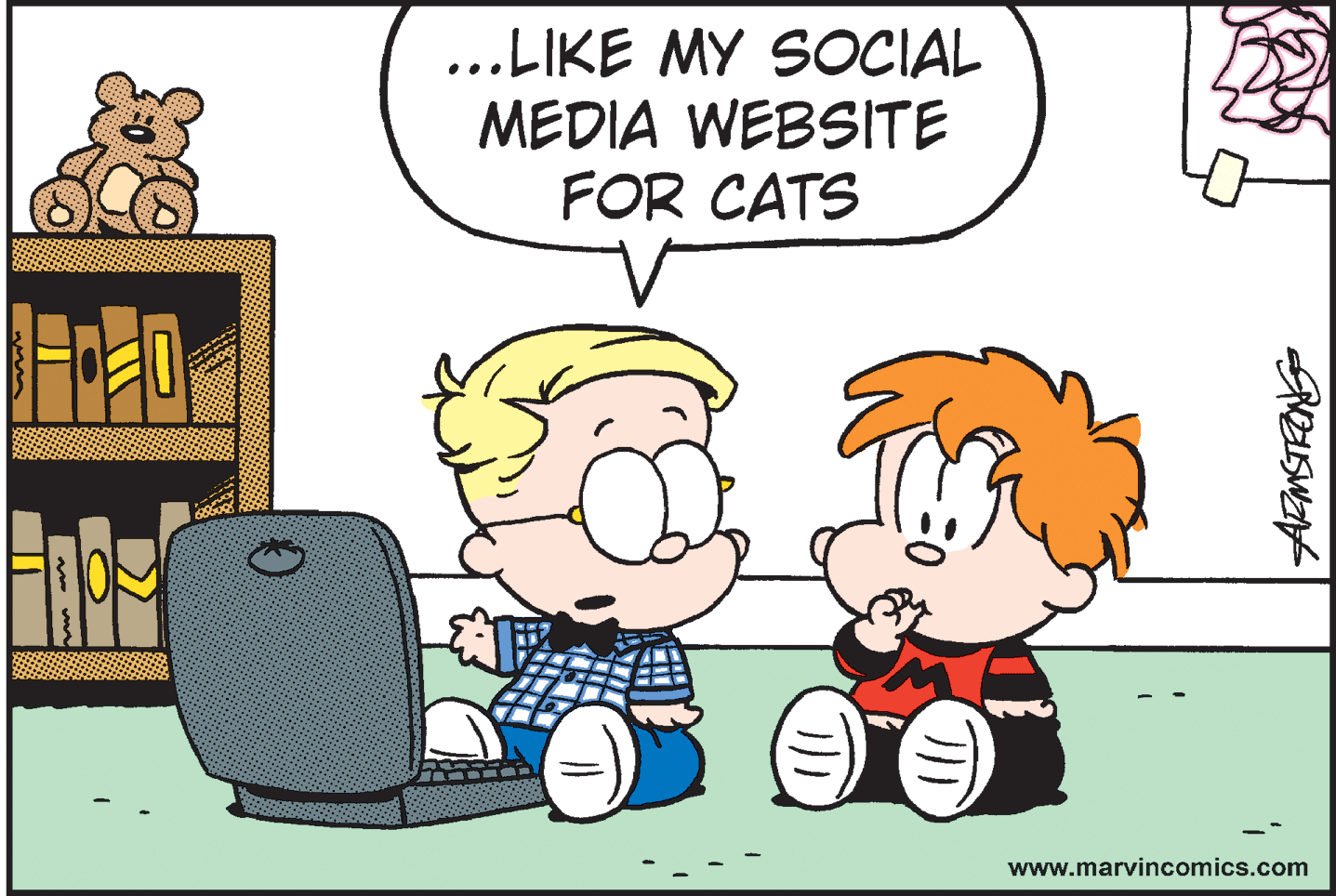 Organism OCR: ...LIKE MY SOCIAL MEDIA WEBSITE FOR CATS www.marvincomics.com ...LIKE MY SOCIAL MEDIA WEBSITE FOR CATS www.marvincomics.com