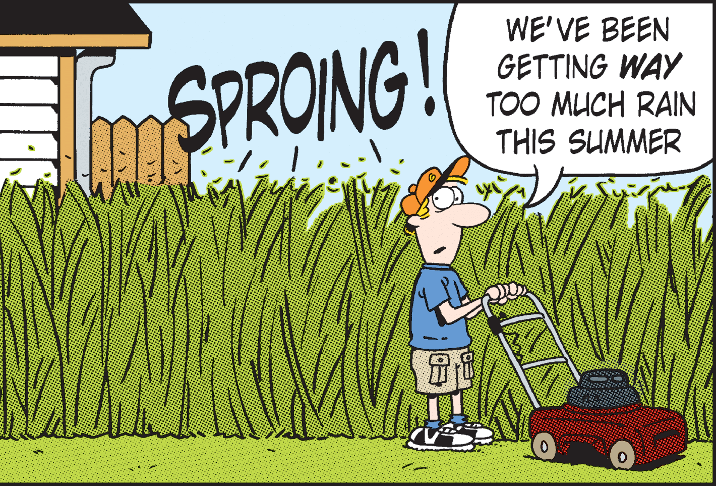 Mower OCR: maPRONG! WE'VE BEEN GETTING WAY TOO MUCH RAIN THIS SUMMER maPRONG! WE'VE BEEN GETTING WAY TOO MUCH RAIN THIS SUMMER