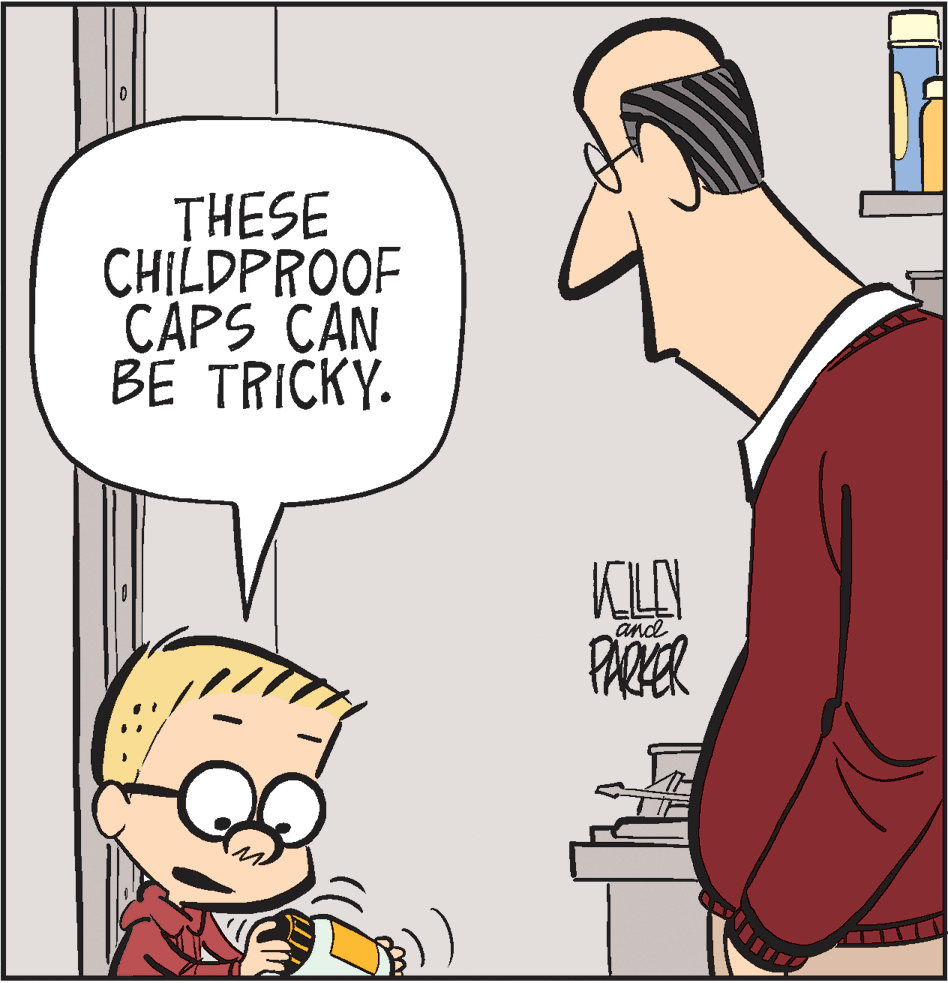 Organism OCR: THESE CHILDPROOF CAPS CAN BE TRICKY. KILAN PARER and THESE CHILDPROOF CAPS CAN BE TRICKY. KILAN PARER and